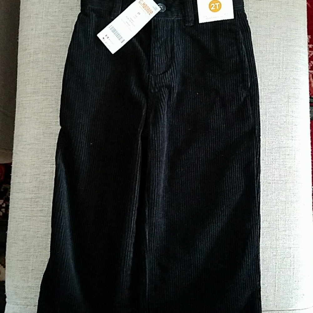 NWT GYMBOREE Black Cordaroy Pants Size 2T