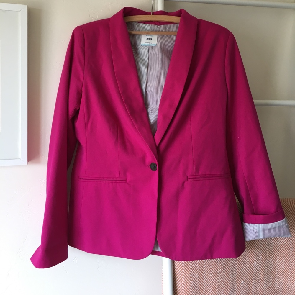 Fuchsia blazer fully lined