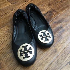 Tory Burch black Reva flats size 8.5