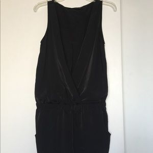 Zara Silk Black Romper