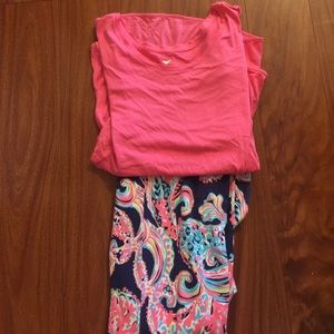 Lilly Pulitzer pants with Stem top
