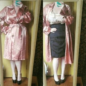 Lanvin designer satin coat