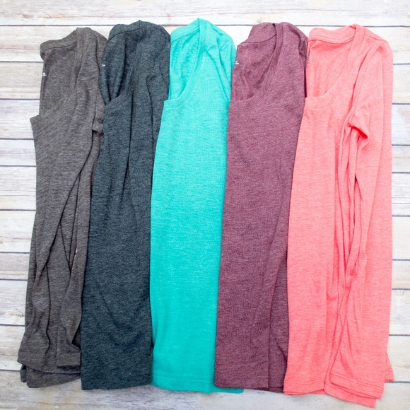 Rounded Neck Long Sleeve - Mocha - Picture 3 of 3