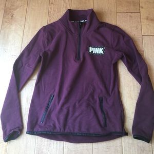 Victoria's Secret PINK quarter zip sweatshirt.