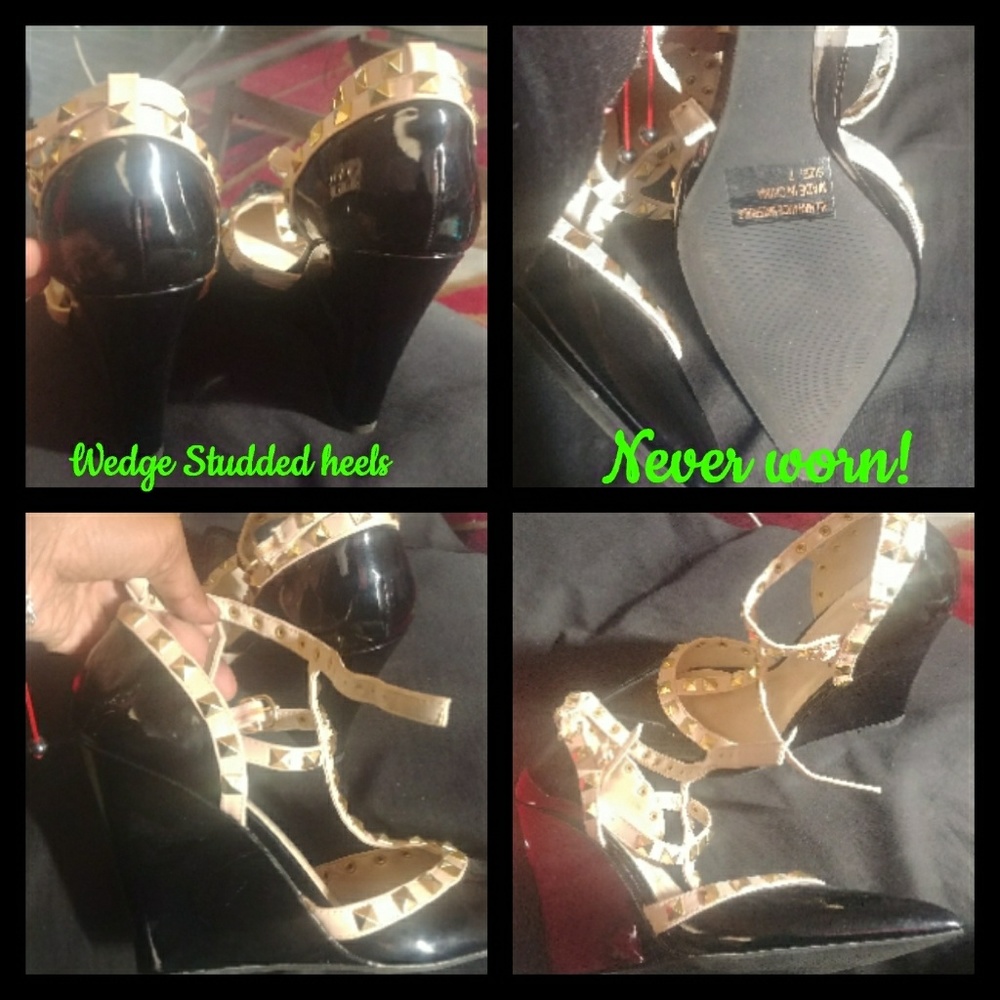 All season casual heels (Never worn)