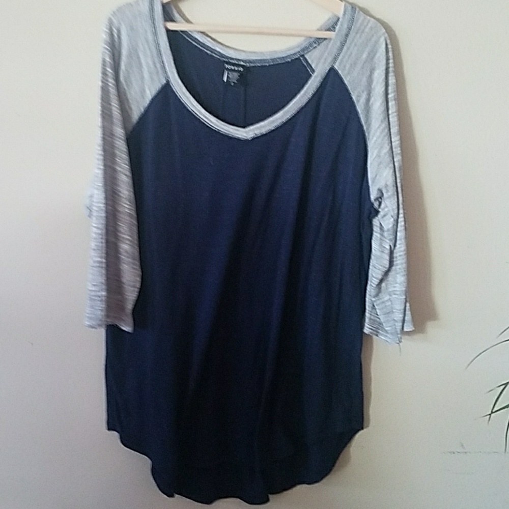 Torrid Hacci Knit Baseball shirt.