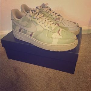 Nike Air Force 1s camo