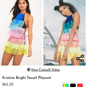 FRINGE TASSEL PLAYSUIT 🌈