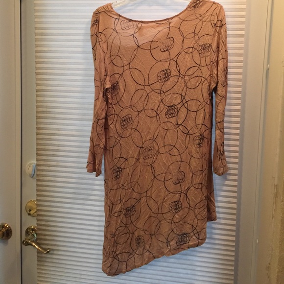 Chelsea Violet peach with black Owl print tunic - Picture 5 of 5