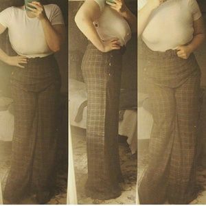 Plaid pinup pants