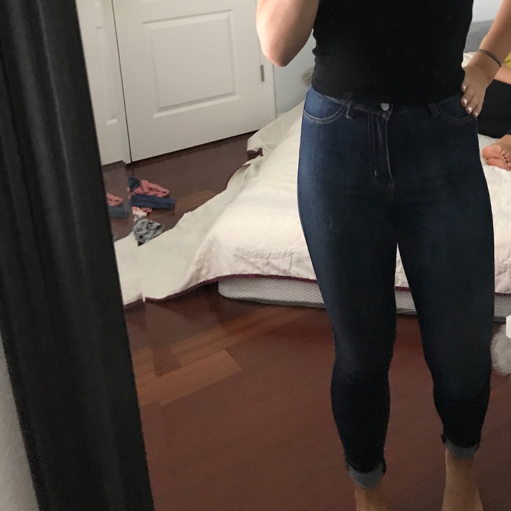 Dark wash Fashion Nova jeans