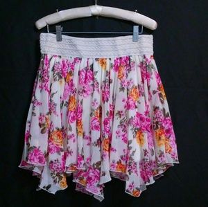 Rue 21 Handkerchief Hem Circle Skirt NWOT