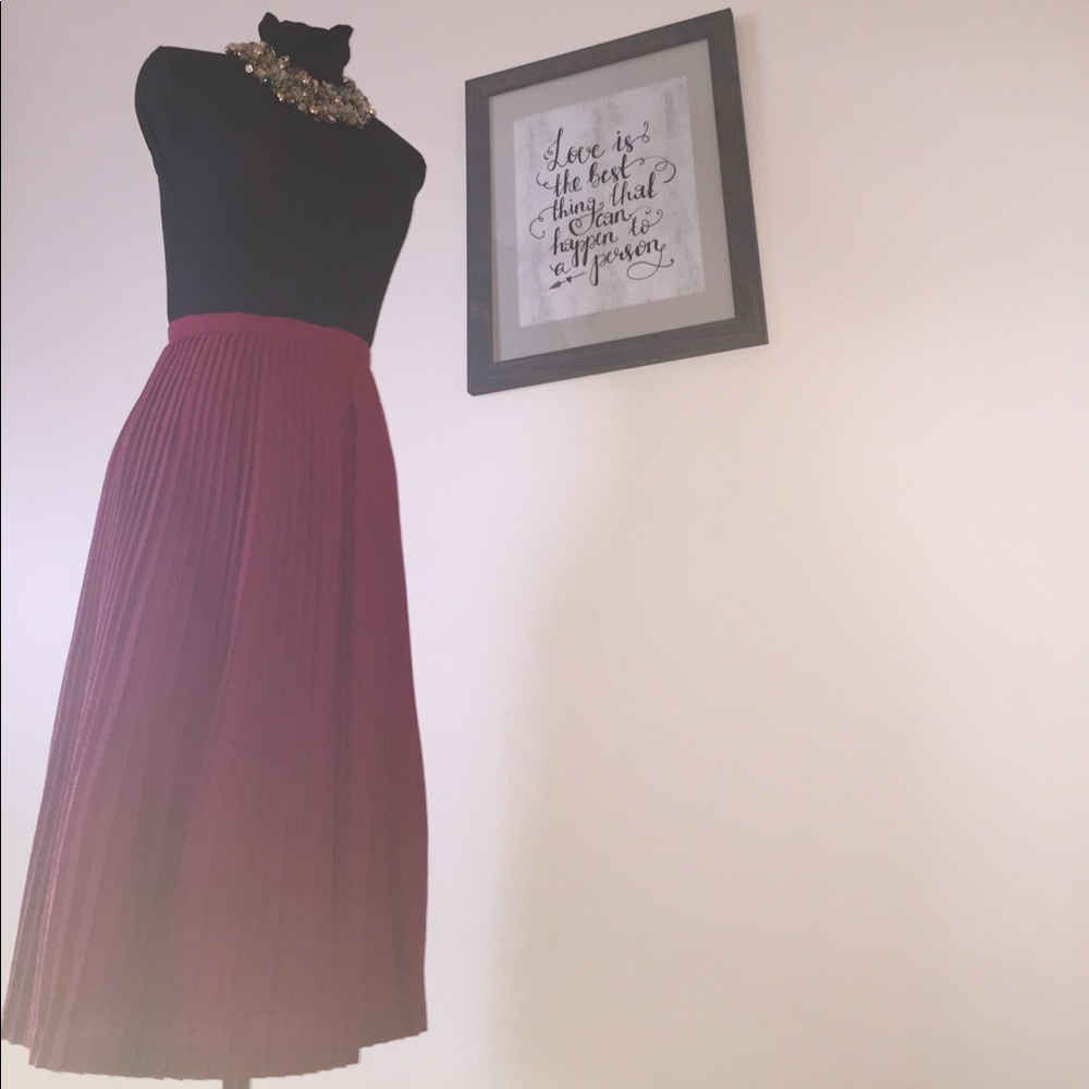 Vintage  red wool skirt