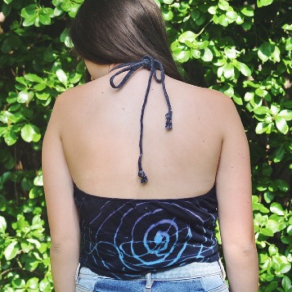 Neon design halter top