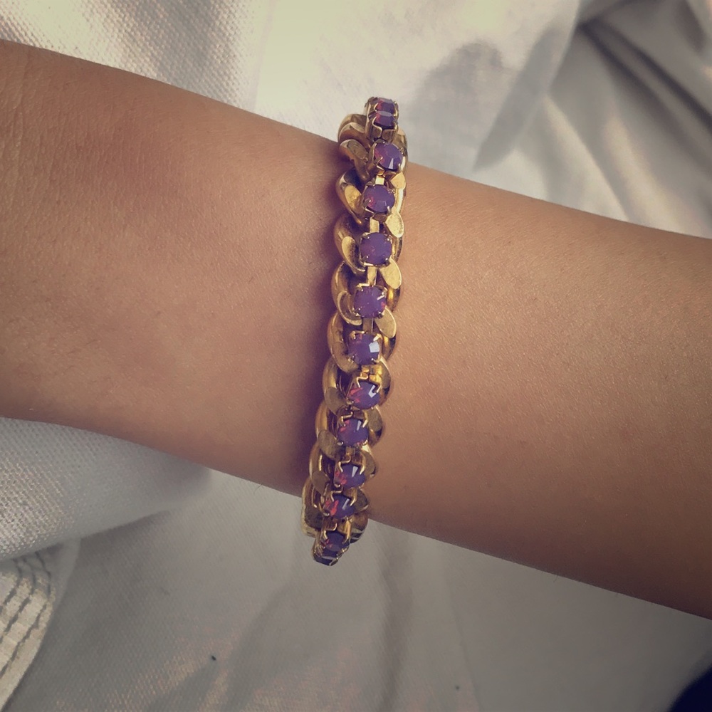 DanniJo gold and purple crystal bracelet!