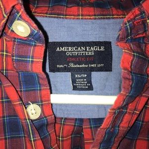 American Eagle Red White and Blue Flannel