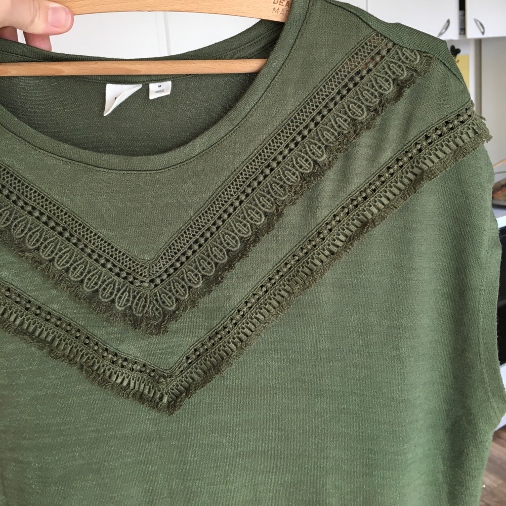 Fringe shirt green