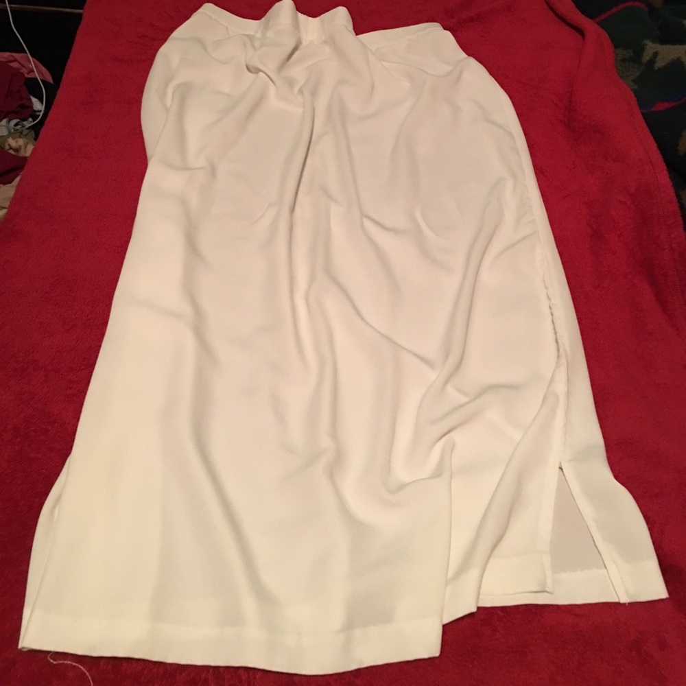 Long off white skirt. Length 38"