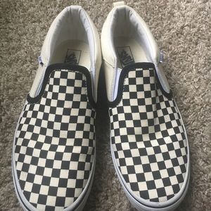 Checkered Slip On Vans