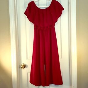 ON SALE! BRAND NEW S EVERLY Red Culotte Jumpsuit