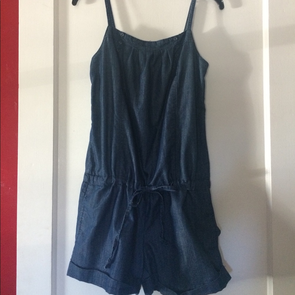 Arden B Chambray Romper