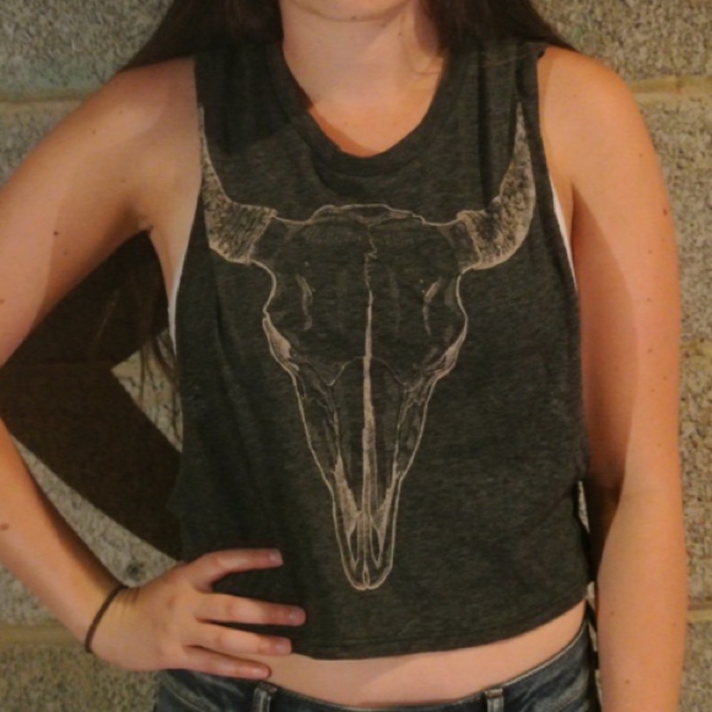 Gray Muscle Tee