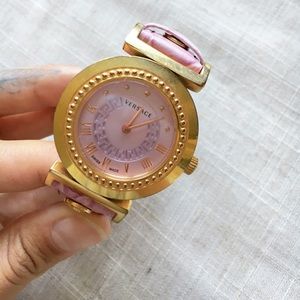 SALE ❤️❤️ Versace Leather & Gold Watch