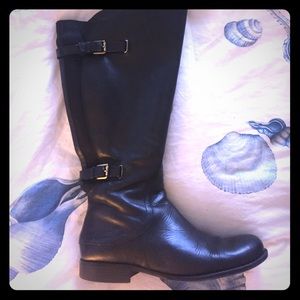 Naturalizer Black Wide Calf Riding Boot Size 9