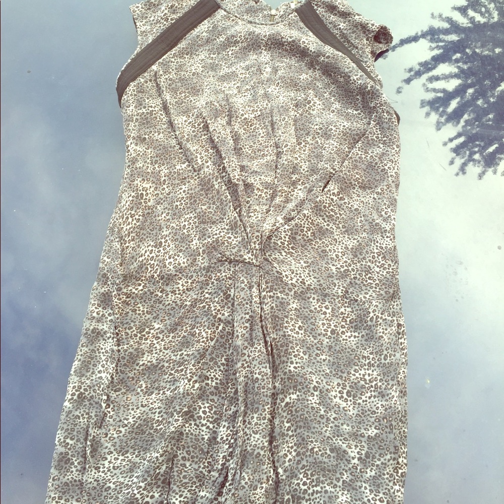 100% silk Cheetah print tunic