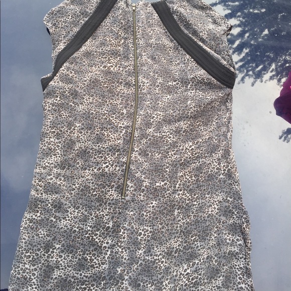100% silk Cheetah print tunic - Picture 2 of 2