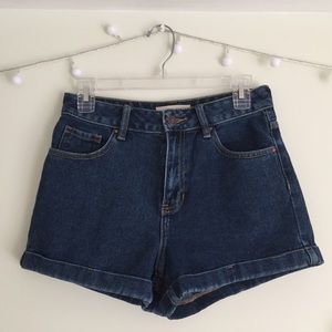 Blue Denim Mom Short