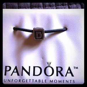 Letter "D" Pandora charm