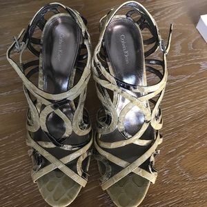 Calvin Klein boa heels