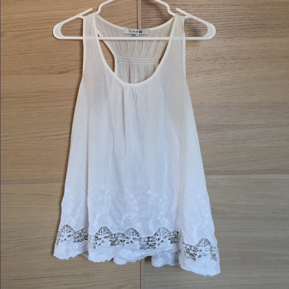 Lacey White Tank