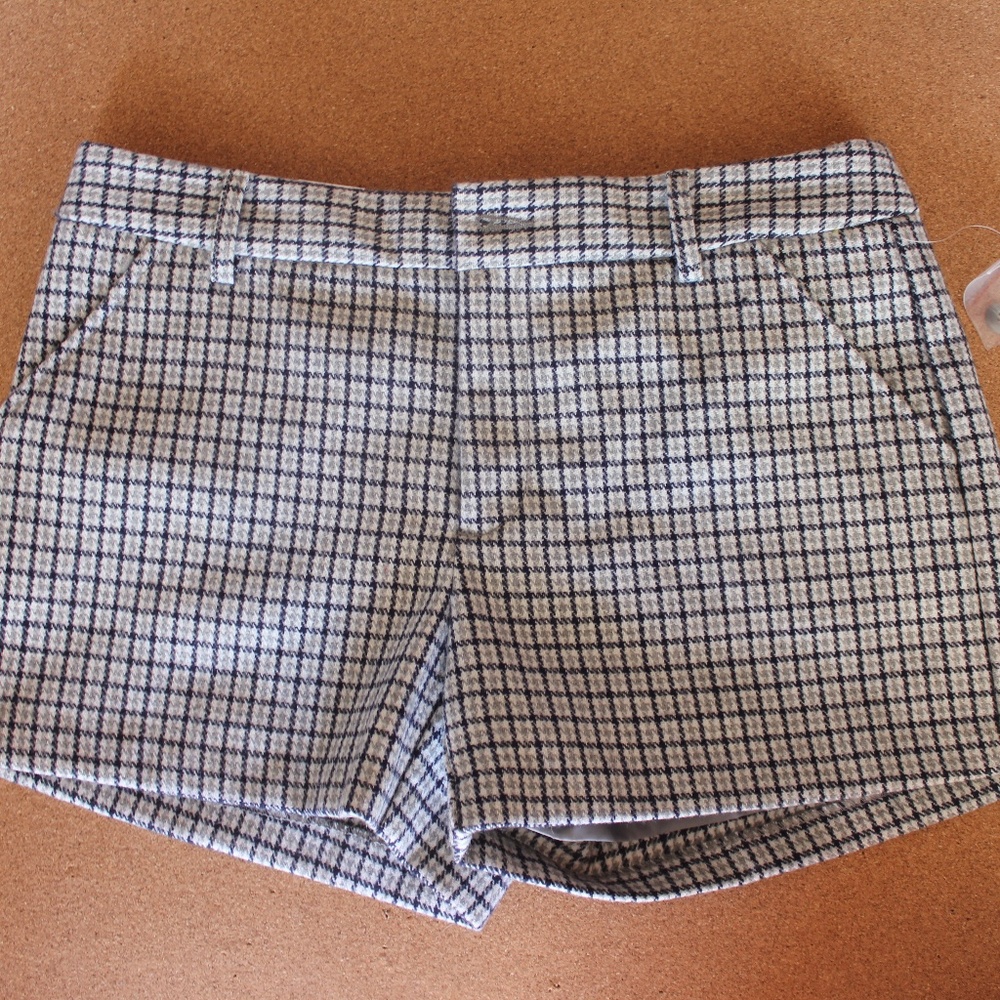 GAP wool shorts checkered lined A U T U M N