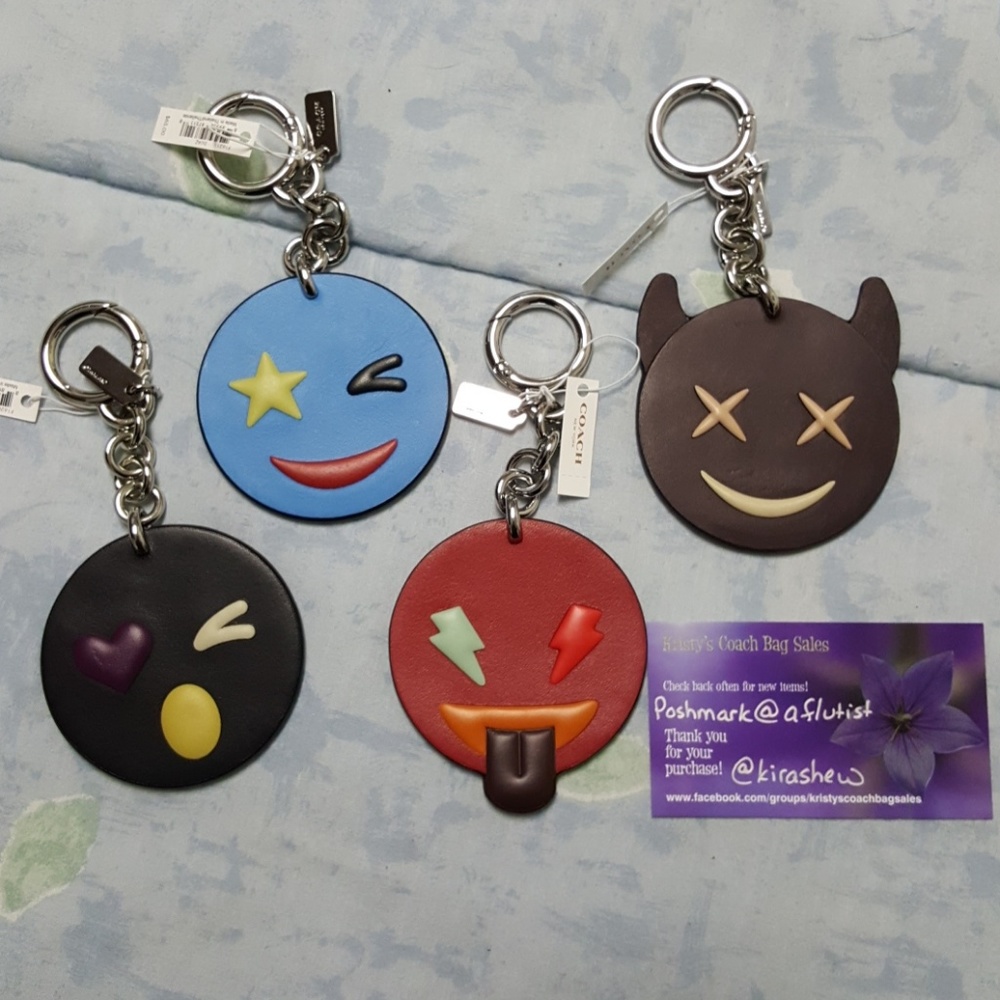 NWT Coach winky, heart winky and frisky charms
