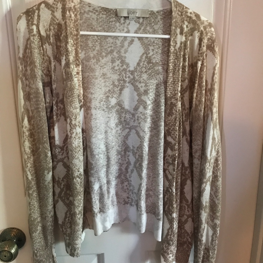 Snake skin cardigan