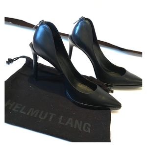 HELMUT LANG black stiletto heel size 38