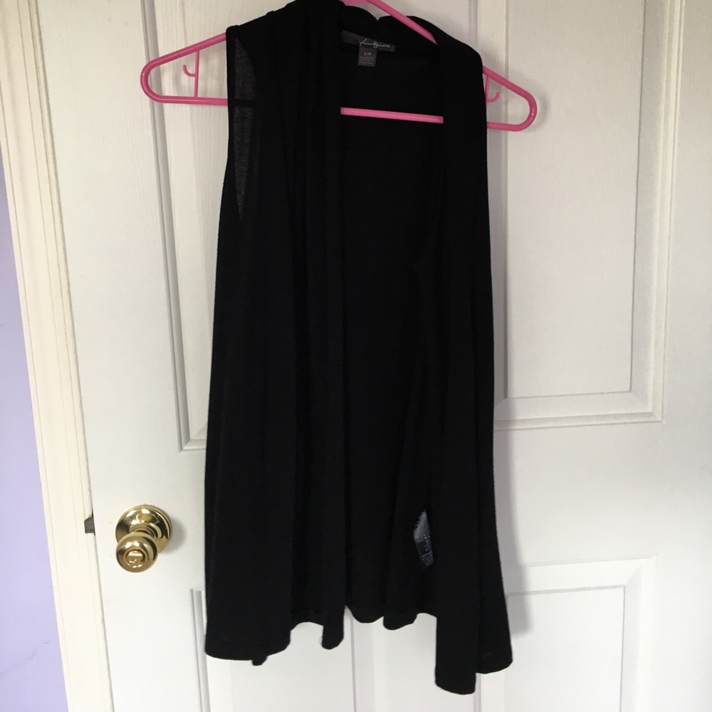Sleeveless black vest
