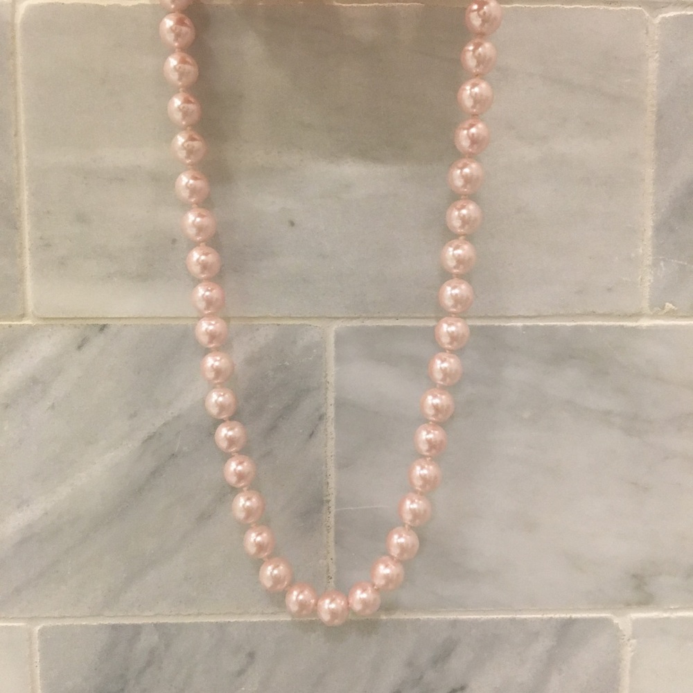 Blush costume pearls