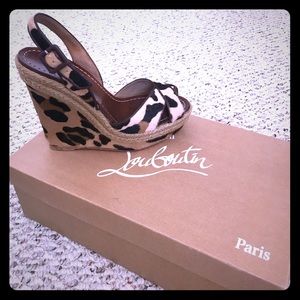 Christian Louboutin pony hair sandals