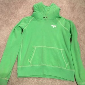 PINK Lime Green Hoodie