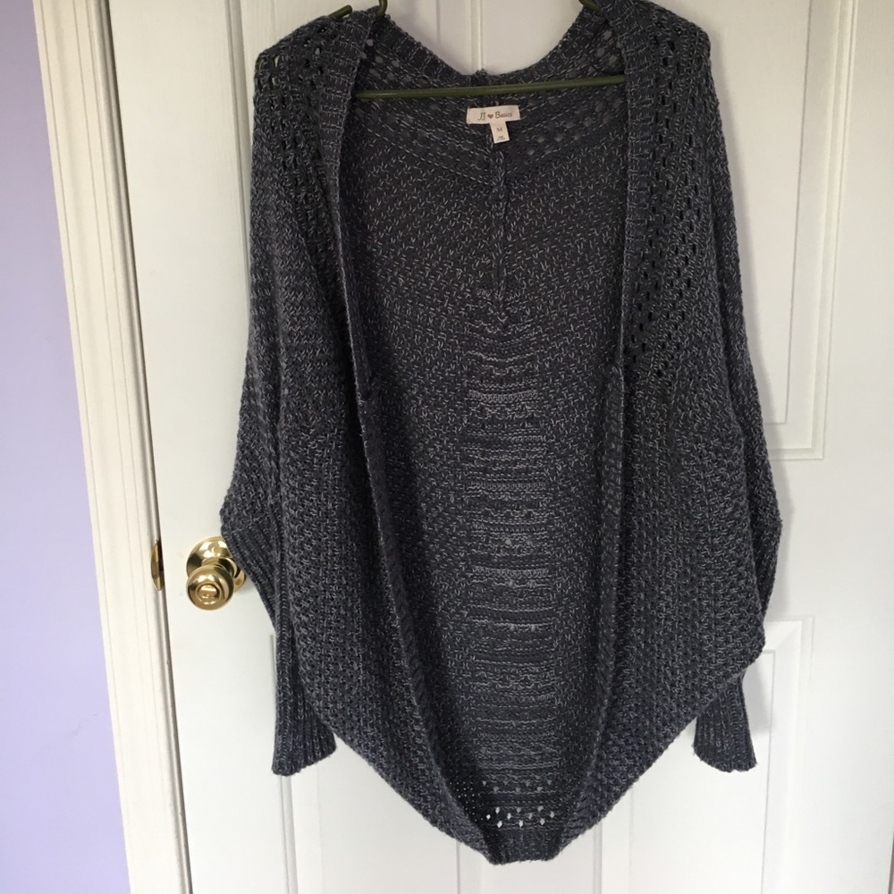 Grey cowl style sweater