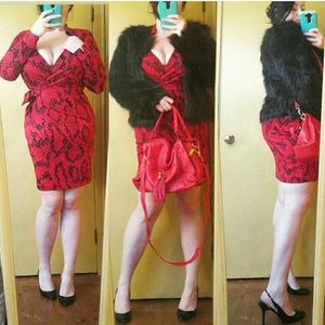 Dvf silk snake print dress 14