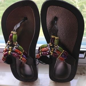Beaded/Jewelry flip flop sandals