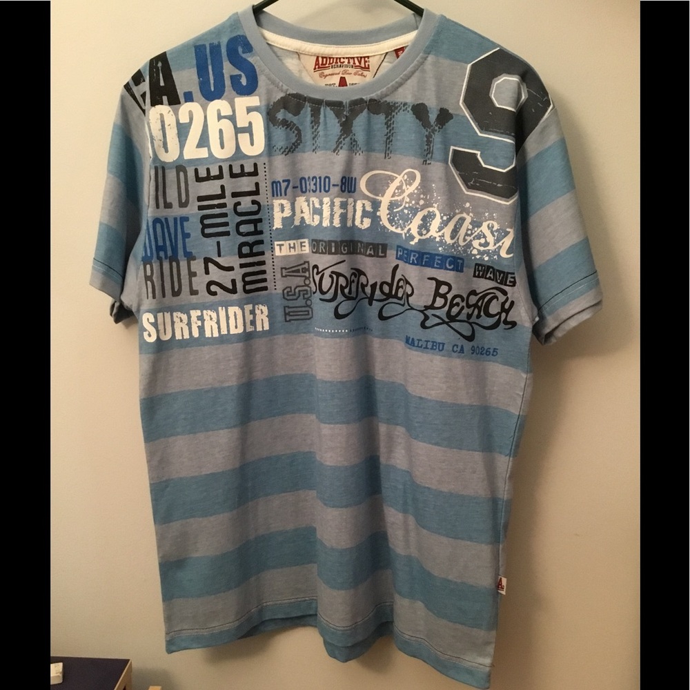 Striped blue T shirt