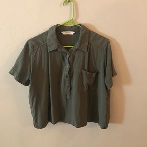 olive green top