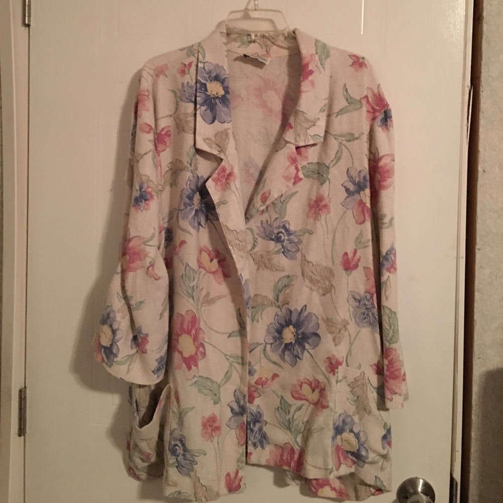 Floral print jacket/blazer
