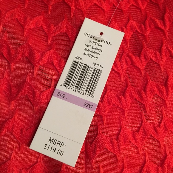 Orange zigzag belted Christmas holiday dress - Picture 3 of 6