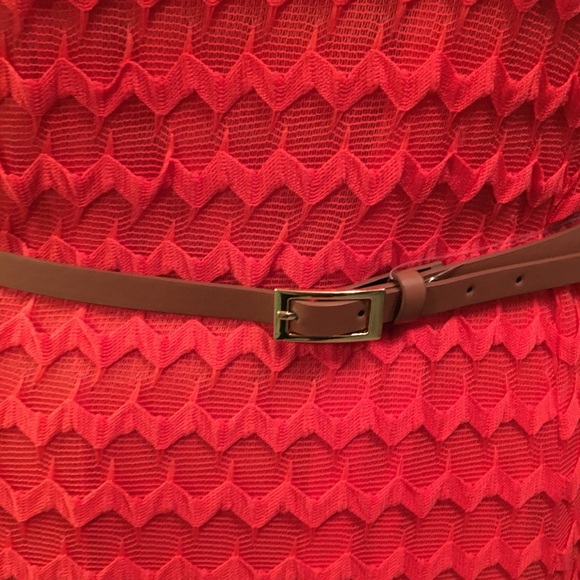 Orange zigzag belted Christmas holiday dress - Picture 5 of 6